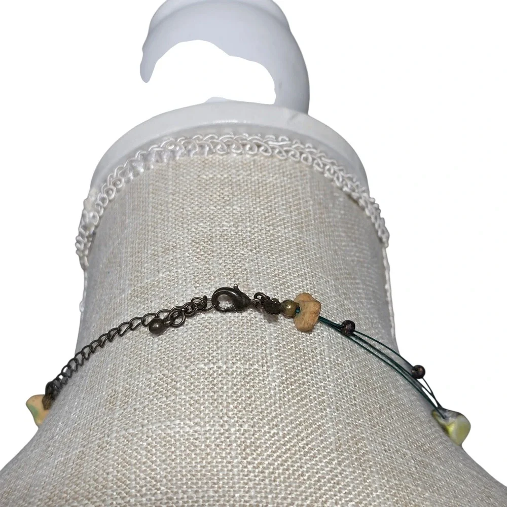 Ceramic Beaded Necklace Statement Boho Style Fashion‎ Jewelry